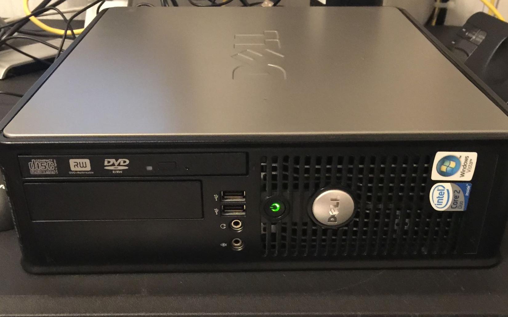 Dell Optiplex 745 with 250gb Hard Drive, 5gb Ram, running at 2.4ghtz and a Fresh Install of Window 10 Pro.  $60